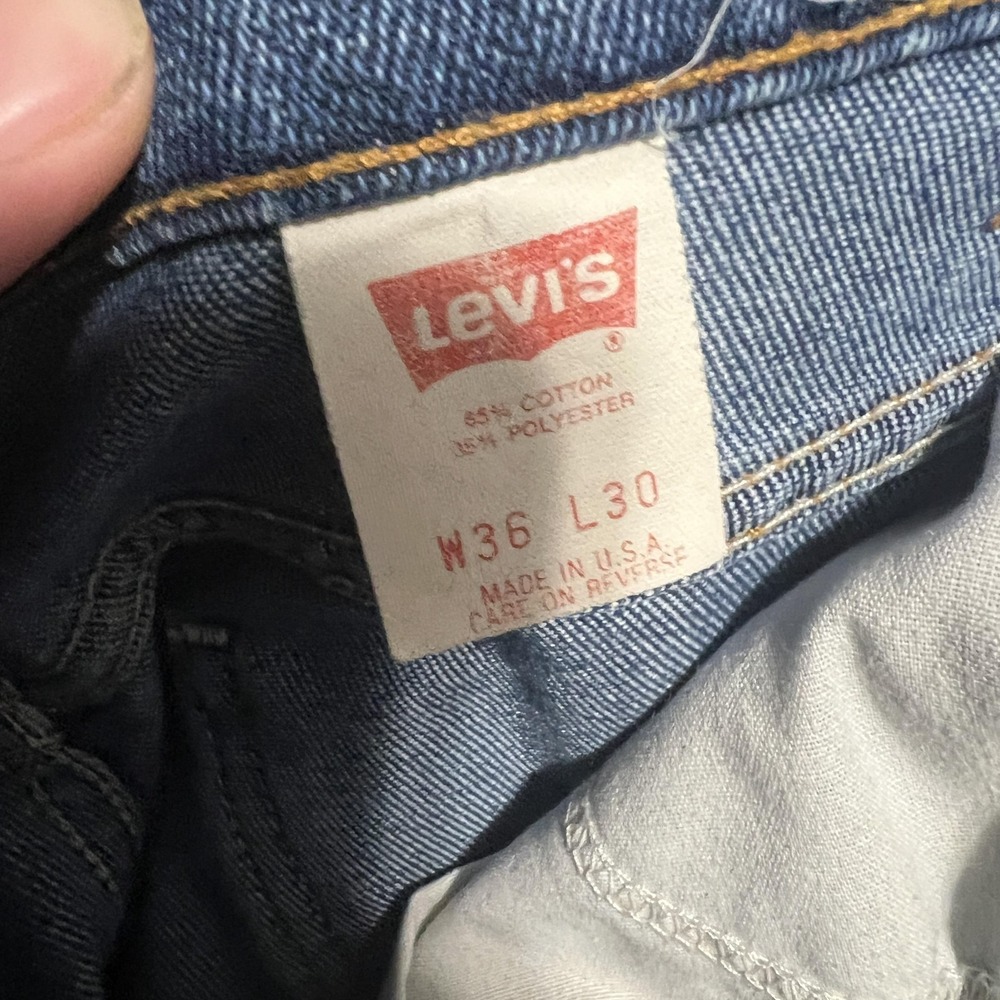Vintage 517 Levis Jeans Mens 36x30 Blue Medium Wash Straight Leg Denim Made USA - Picture 2 of 7